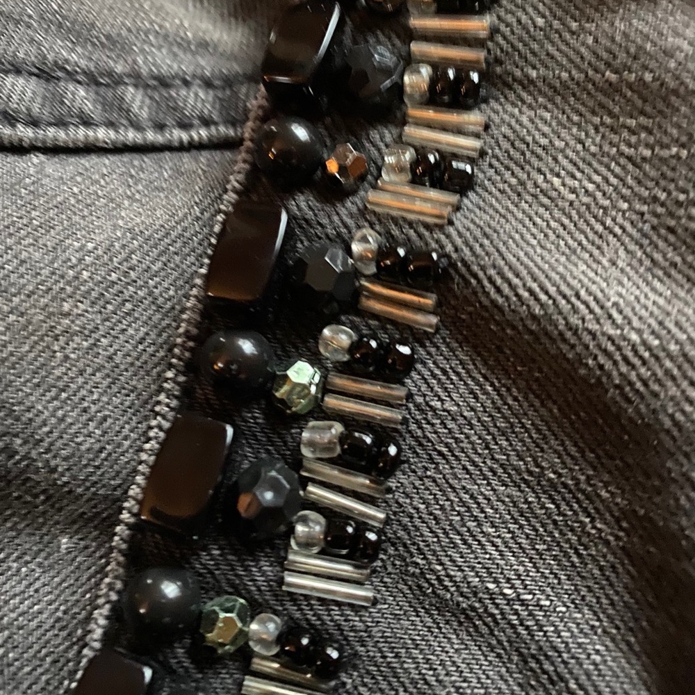 Cabi Denim Cropped Jacket Euc - image 3